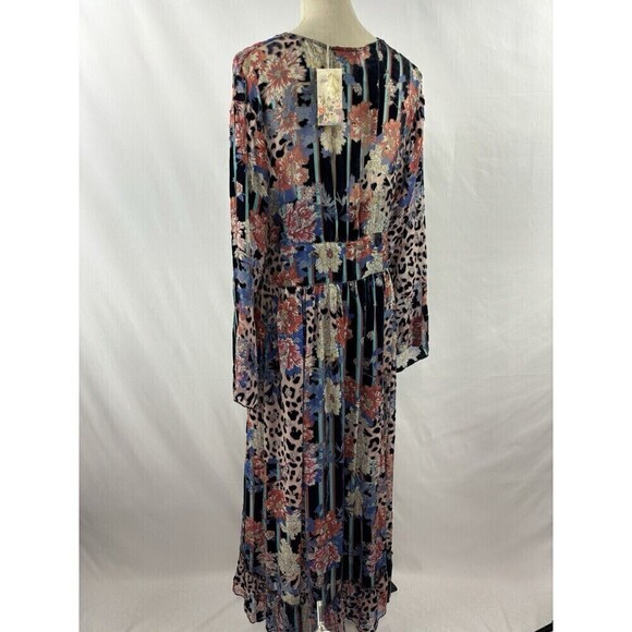 NWT Johnny Was Biya Ontar Beesley Maxi Dress Leopard Print Floral Brown Large - Picture 6 of 16